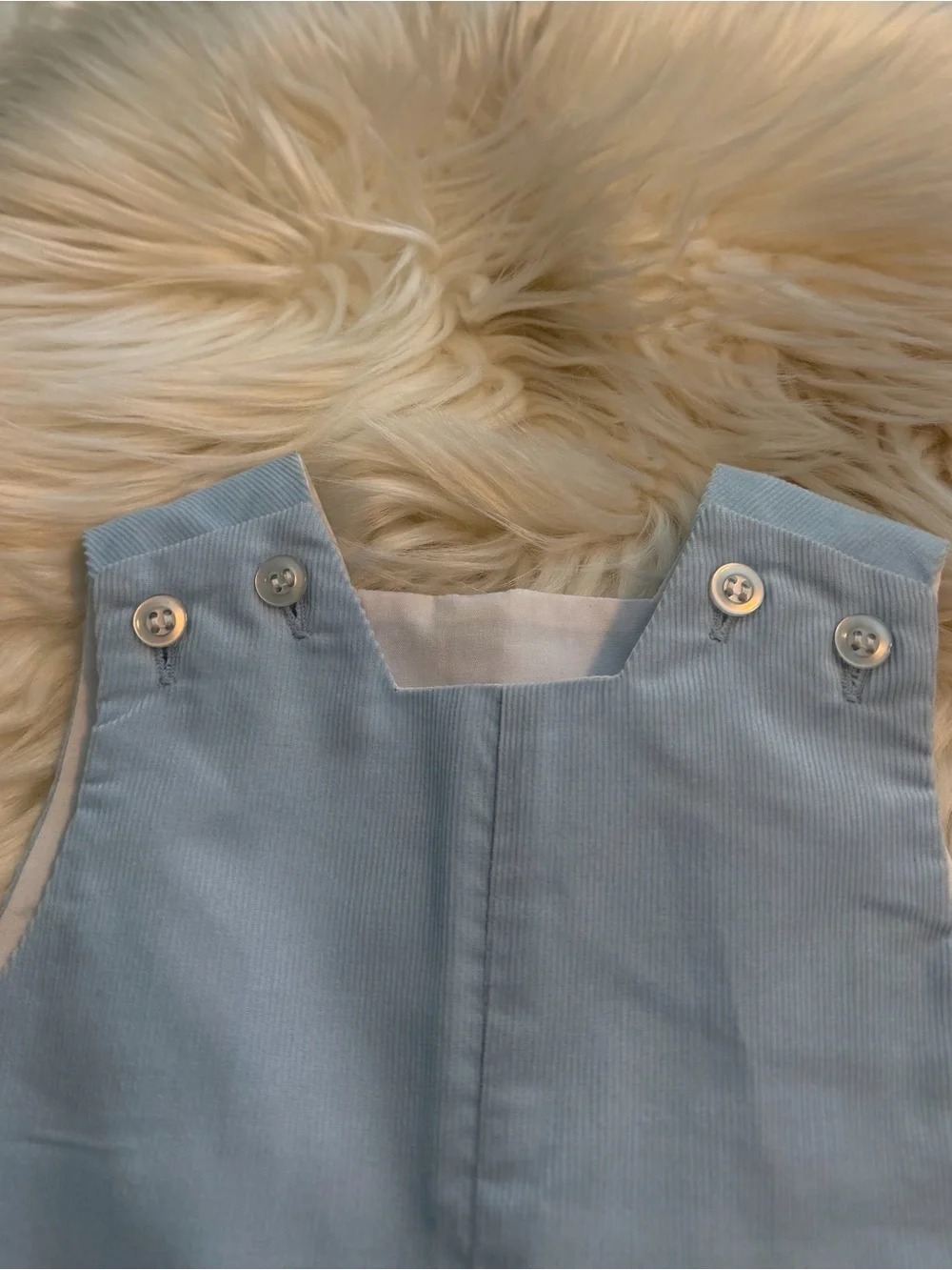The Bailey Boys Baby Light Blue Corduroy Longall | 9M